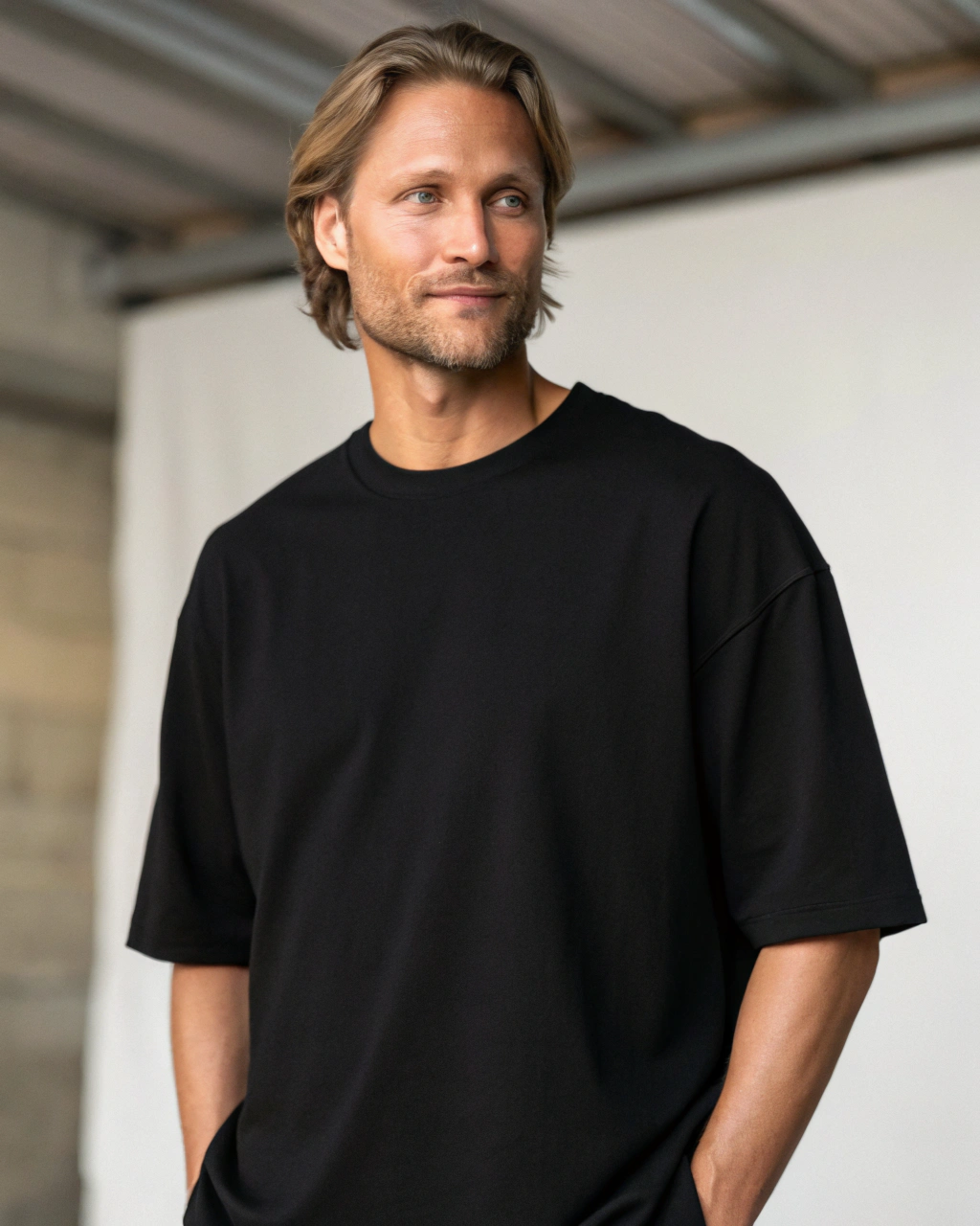 Oversized Black T-Shirt – Premium 100% Cotton